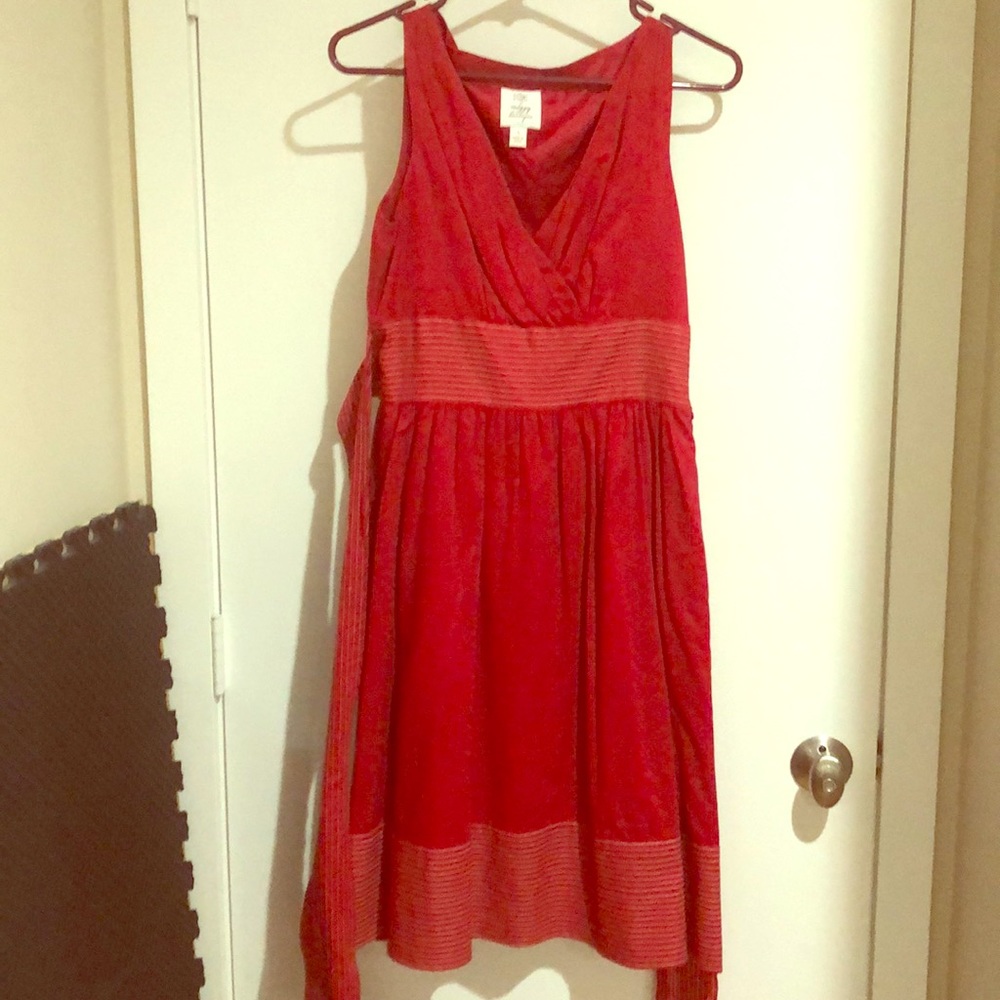 Suzi Chin for Maggy Boutique Red Sleeveless Dress